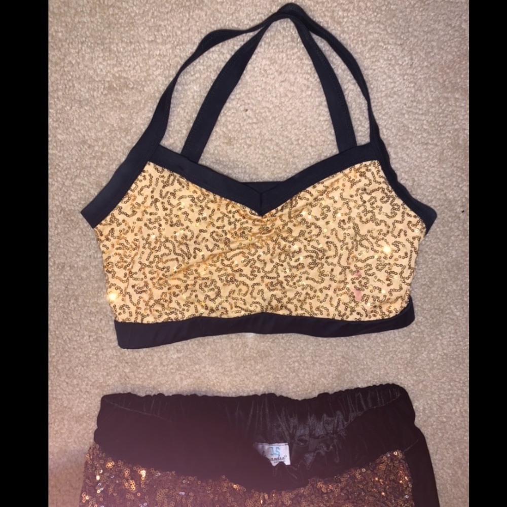 Bra Top and Bottoms SET - Dance Costume